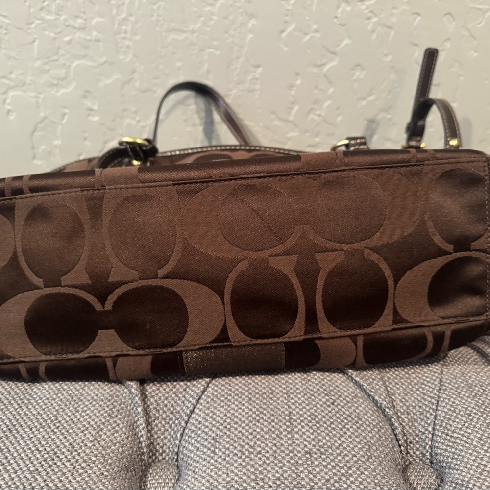 Coach Dark Brown Purse - Picture 4 of 6